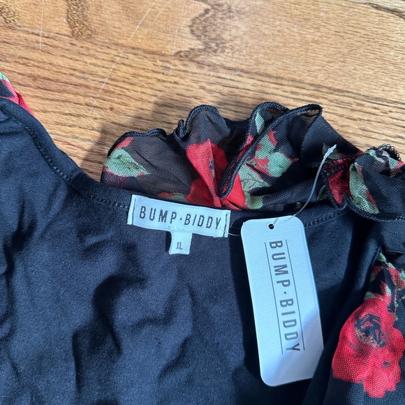 Bump Biddy XL MATERNITY dress black and stretchy material - Picture 3 of 3